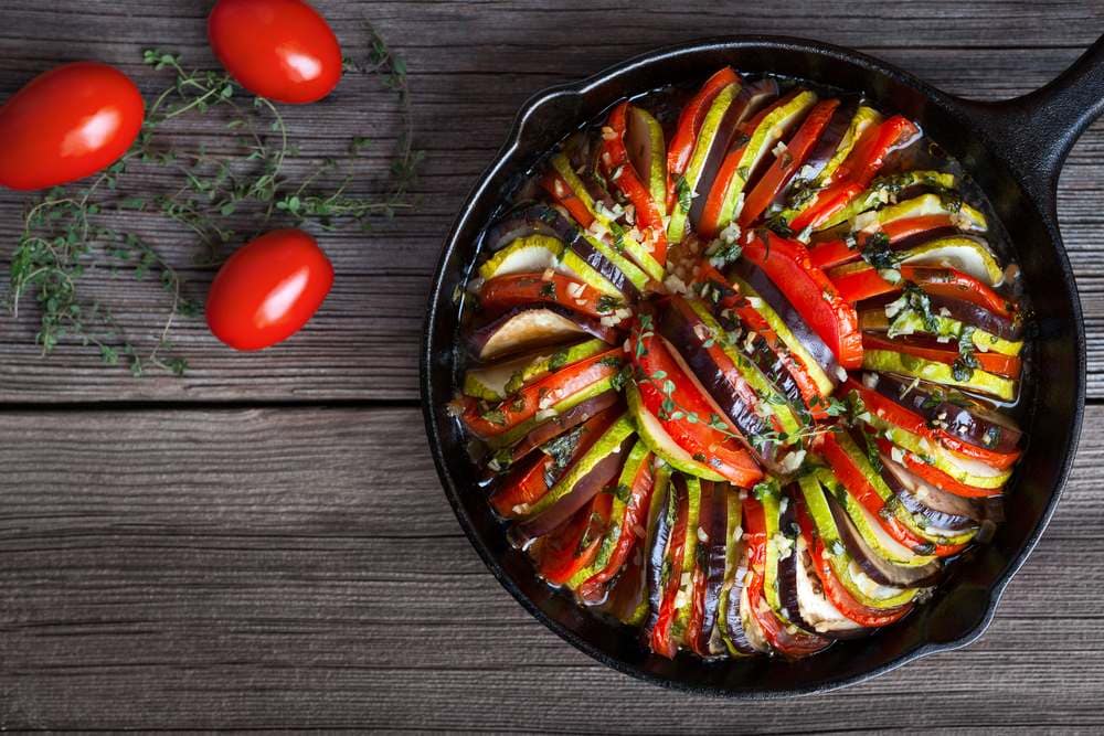 Ratatouille cu piept de pui