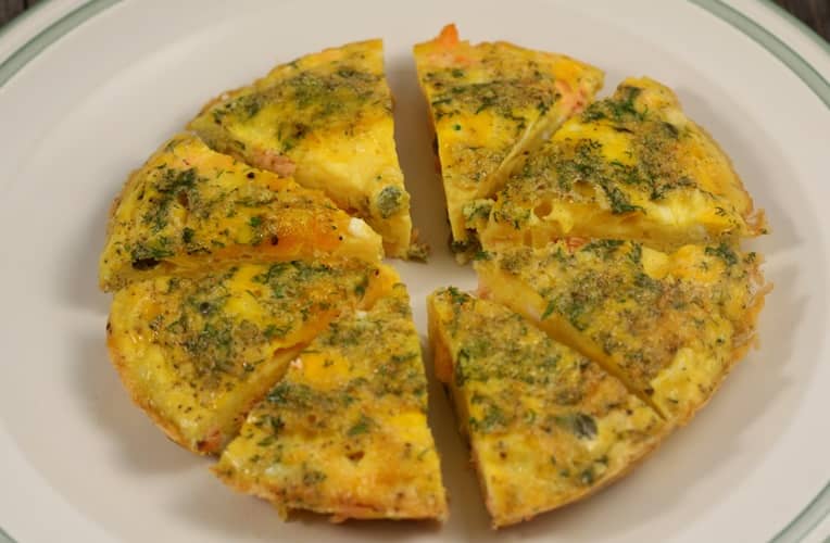 Frittata cu somon